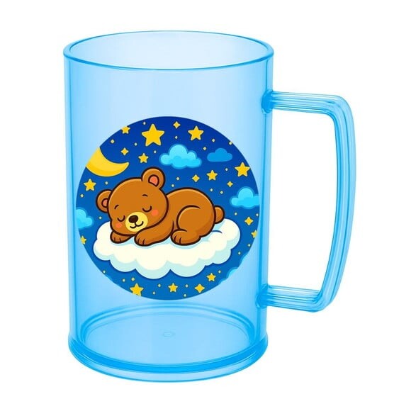 Caneca de Chopp Infantil Personalizada Ursinho Soninho