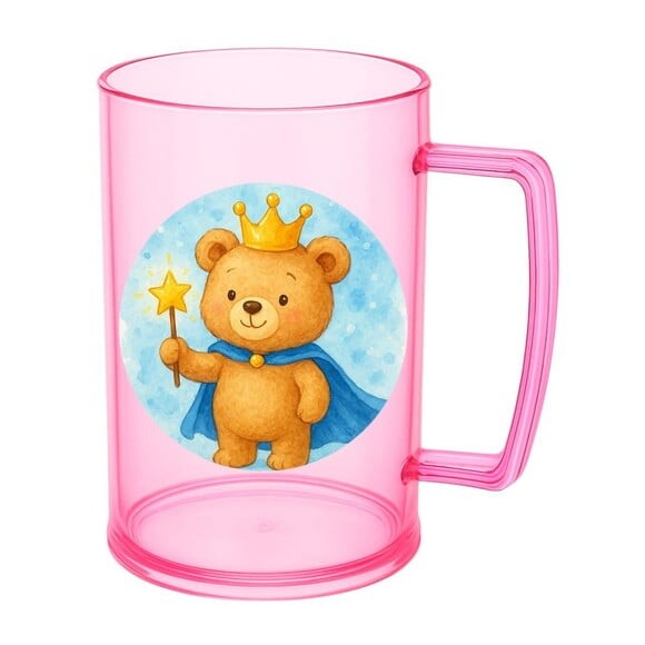 Caneca de Chopp Infantil Personalizada Ursinho Príncipe
