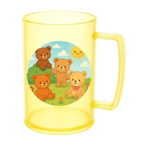 Caneca de Chopp Infantil Personalizada Ursinhos
