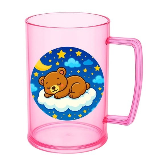 Caneca de Chopp Infantil Personalizada Ursinho Soninho