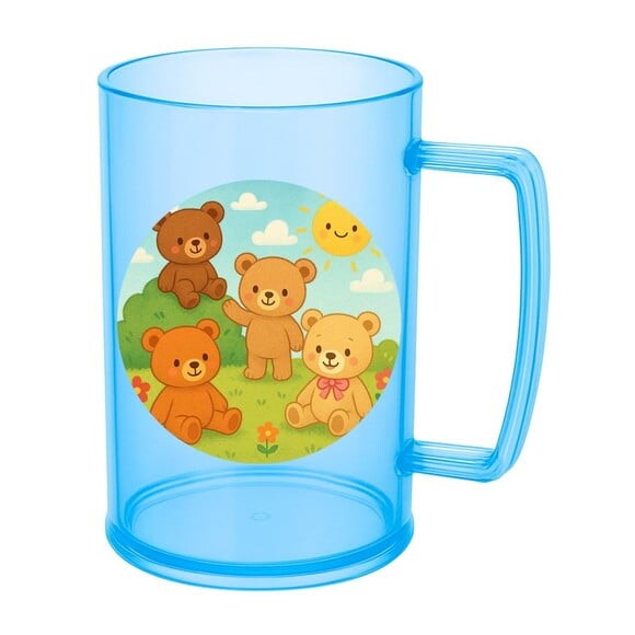 Caneca de Chopp Infantil Personalizada Ursinhos