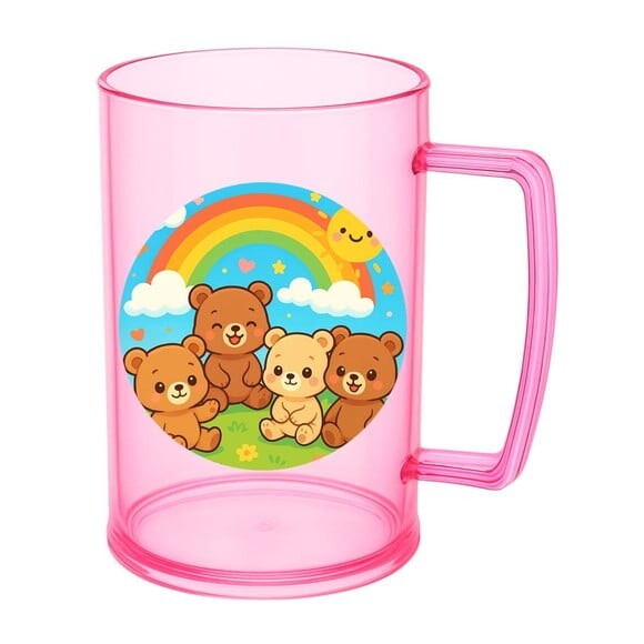 Caneca de Chopp Infantil Personalizada Ursinhos Baby