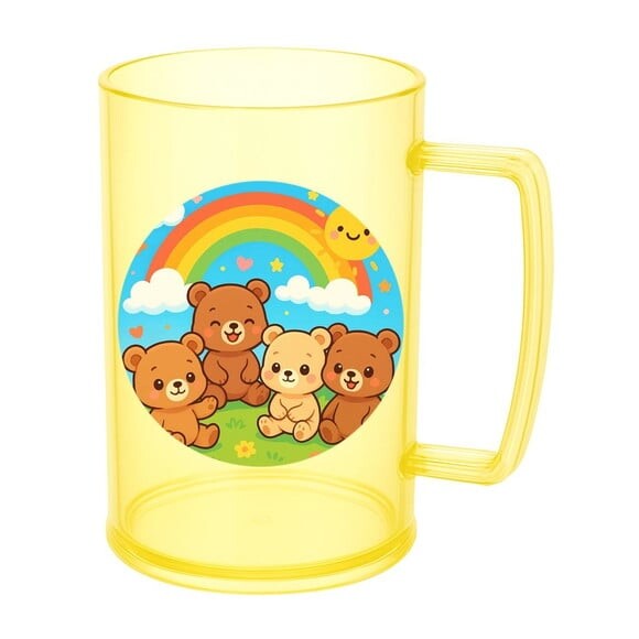 Caneca de Chopp Infantil Personalizada Ursinhos Baby