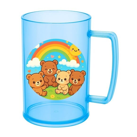 Caneca de Chopp Infantil Personalizada Ursinhos Baby