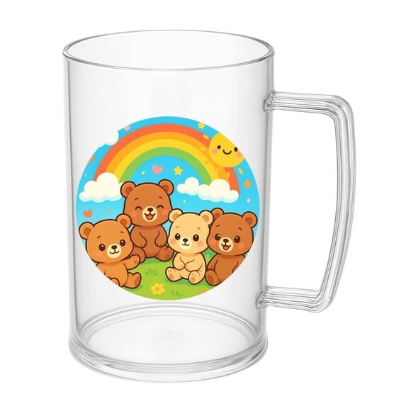 Caneca de Chopp Infantil Personalizada Ursinhos Baby