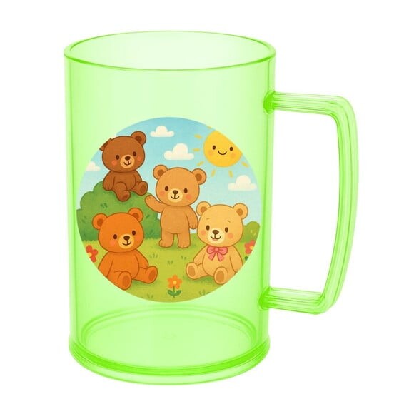 Caneca de Chopp Infantil Personalizada Ursinhos