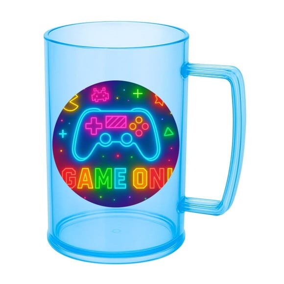 Caneca de Chopp Infantil Personalizada Video Game Neon