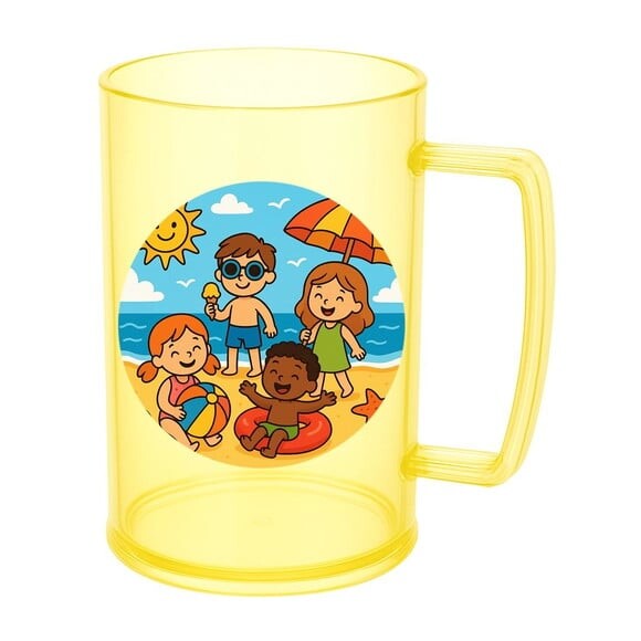 Caneca de Chopp Infantil Personalizada Verão Divertido