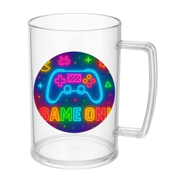 Caneca de Chopp Infantil Personalizada Video Game Neon