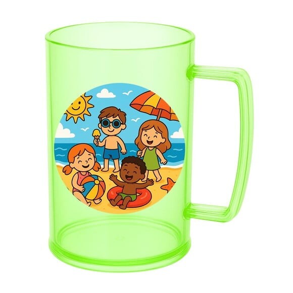 Caneca de Chopp Infantil Personalizada Verão Divertido