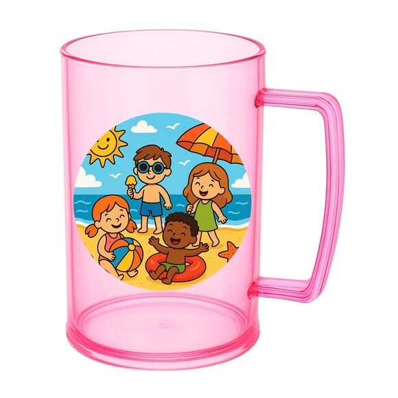 Caneca de Chopp Infantil Personalizada Verão Divertido