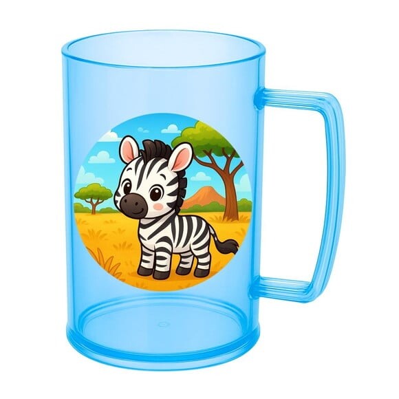 Caneca de Chopp Infantil Personalizada Zebra Baby