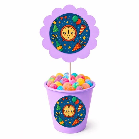 Centro de Mesa Flor Personalizado Ano Novo