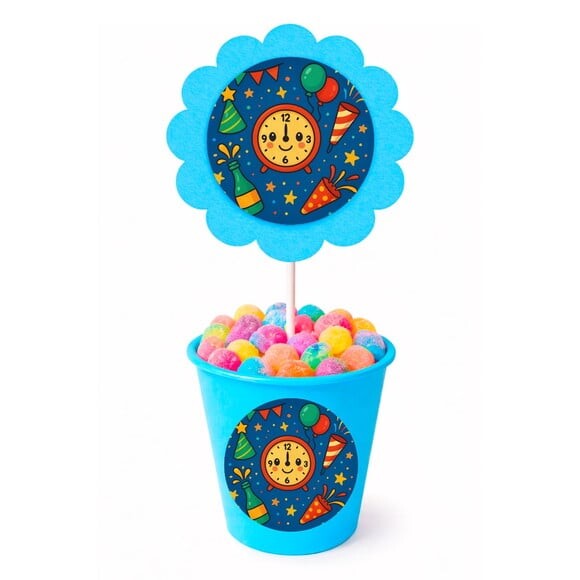Centro de Mesa Flor Personalizado Ano Novo