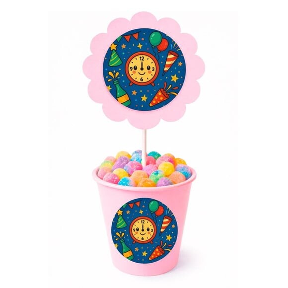 Centro de Mesa Flor Personalizado Ano Novo