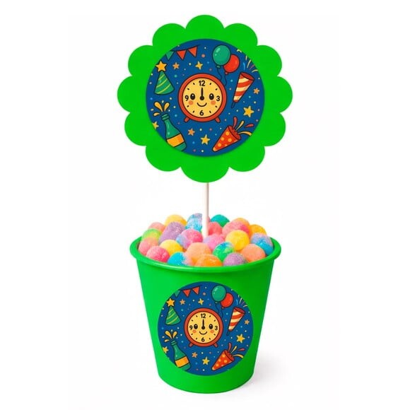 Centro de Mesa Flor Personalizado Ano Novo