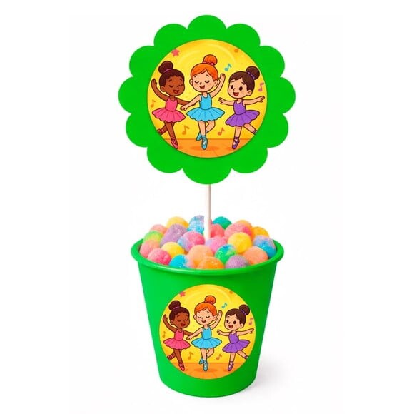 Centro de Mesa Flor Personalizado Balé