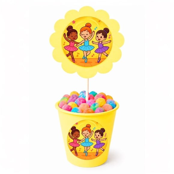Centro de Mesa Flor Personalizado Balé