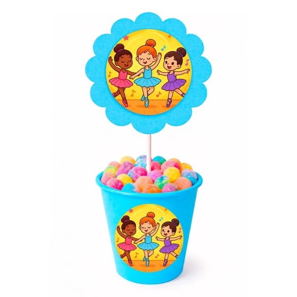 Centro de Mesa Flor Personalizado Balé