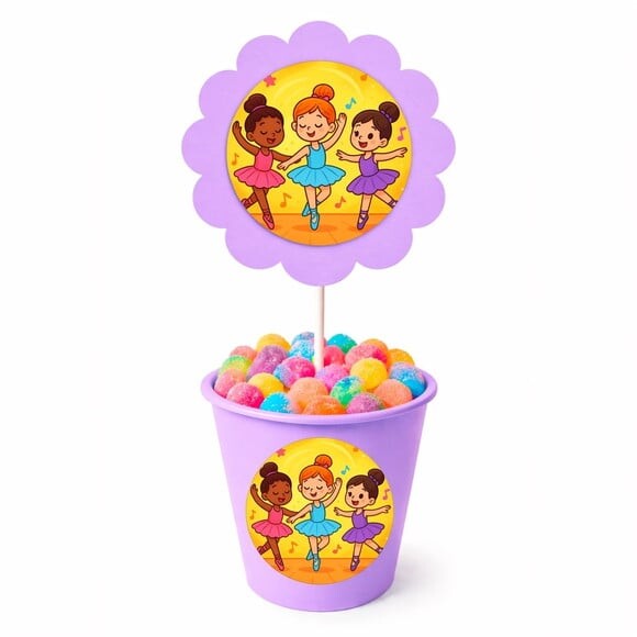 Centro de Mesa Flor Personalizado Balé