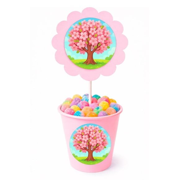 Centro de Mesa Flor Personalizado Cerejeira