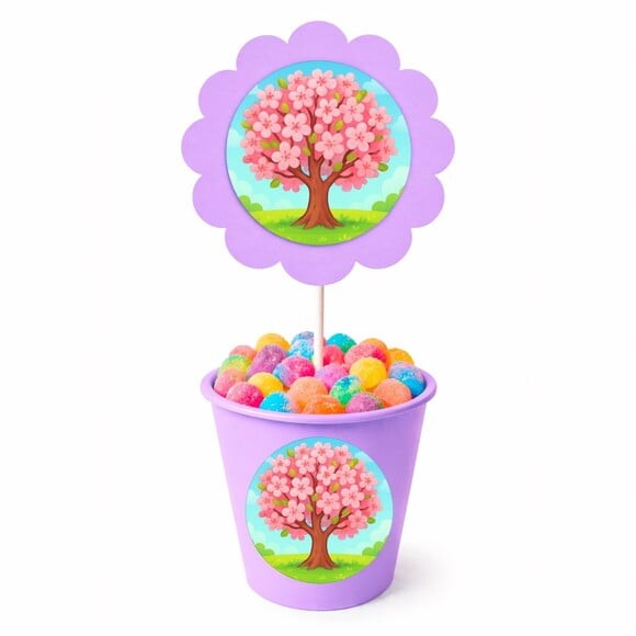 Centro de Mesa Flor Personalizado Cerejeira