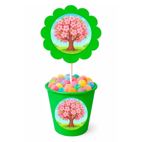Centro de Mesa Flor Personalizado Cerejeira