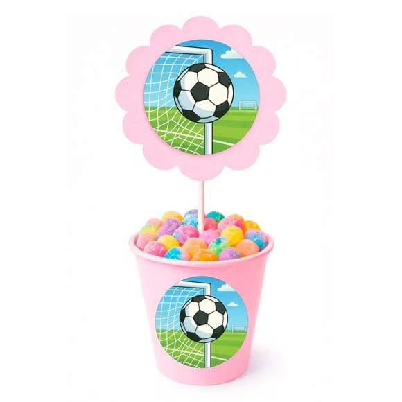 Centro de Mesa Flor Personalizado Futebol