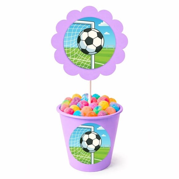 Centro de Mesa Flor Personalizado Futebol