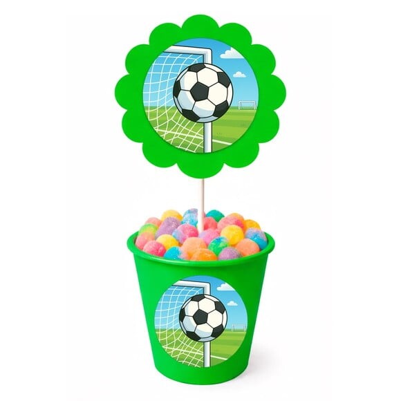 Centro de Mesa Flor Personalizado Futebol