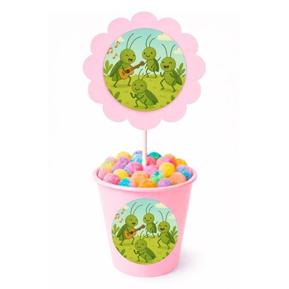 Centro de Mesa Flor Personalizado Grilos