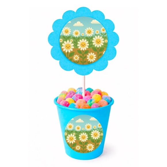 Centro de Mesa Flor Personalizado Margaridas