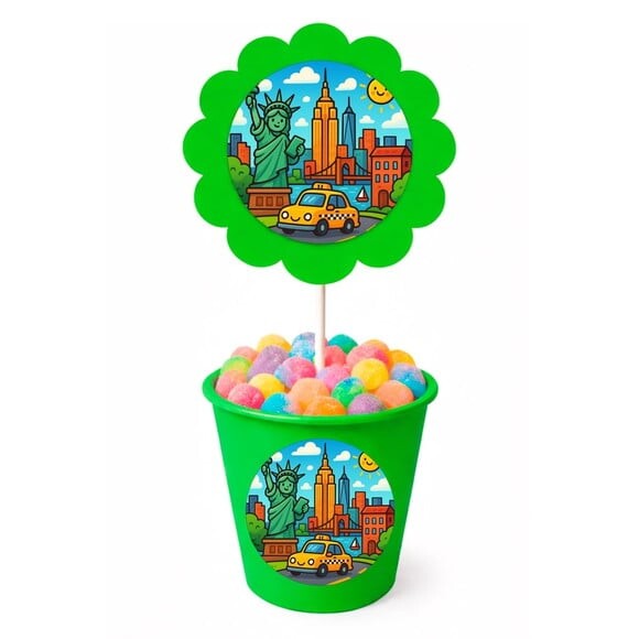 Centro de Mesa Flor Personalizado Nova York
