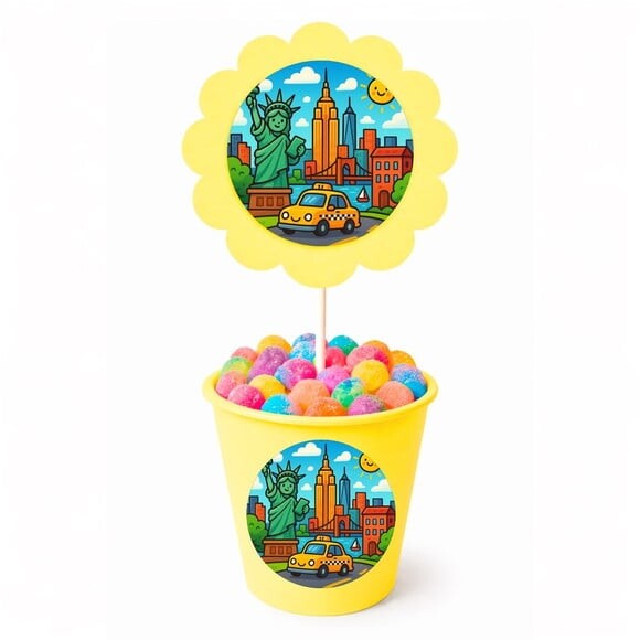 Centro de Mesa Flor Personalizado Nova York