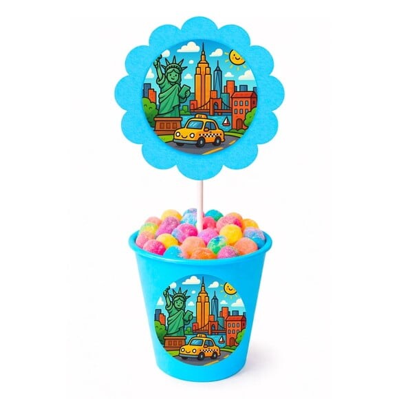 Centro de Mesa Flor Personalizado Nova York