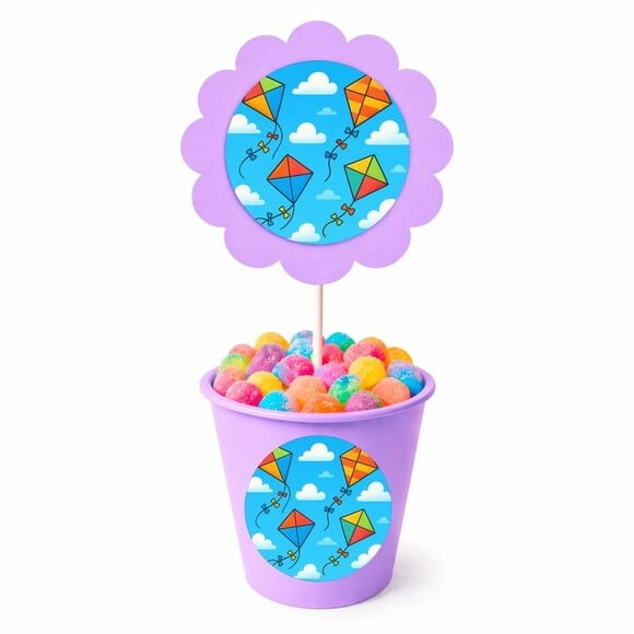 Centro de Mesa Flor Personalizado Pipas
