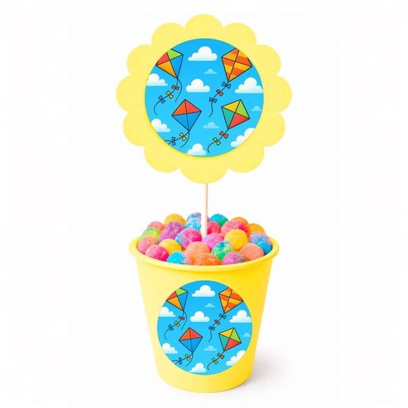 Centro de Mesa Flor Personalizado Pipas