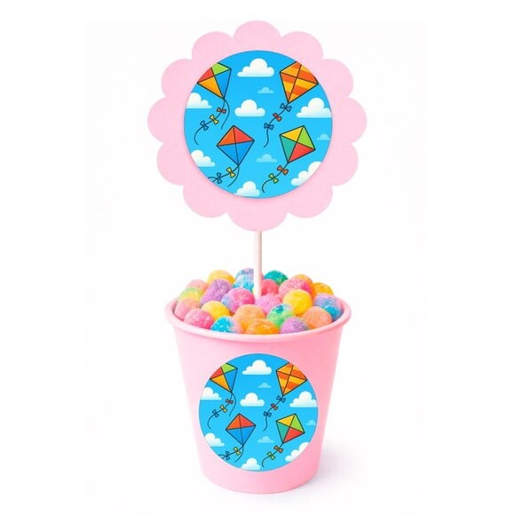 Centro de Mesa Flor Personalizado Pipas