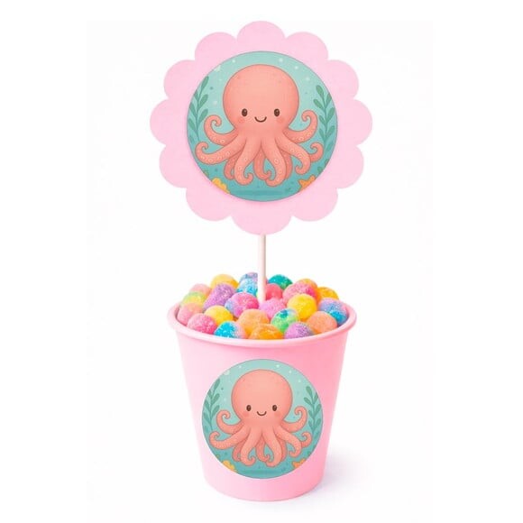 Centro de Mesa Flor Personalizado Polvo