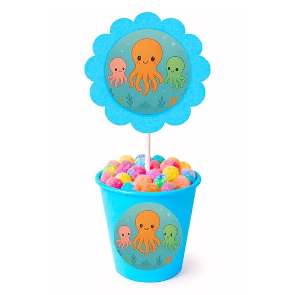 Centro de Mesa Flor Personalizado Polvinhos