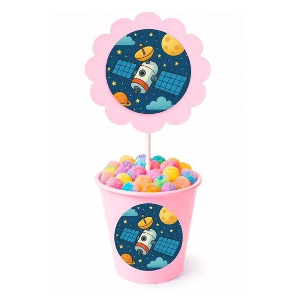 Centro de Mesa Flor Personalizado Satélite