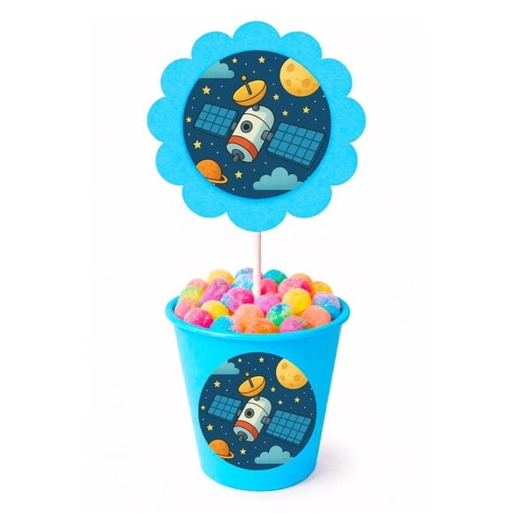 Centro de Mesa Flor Personalizado Satélite