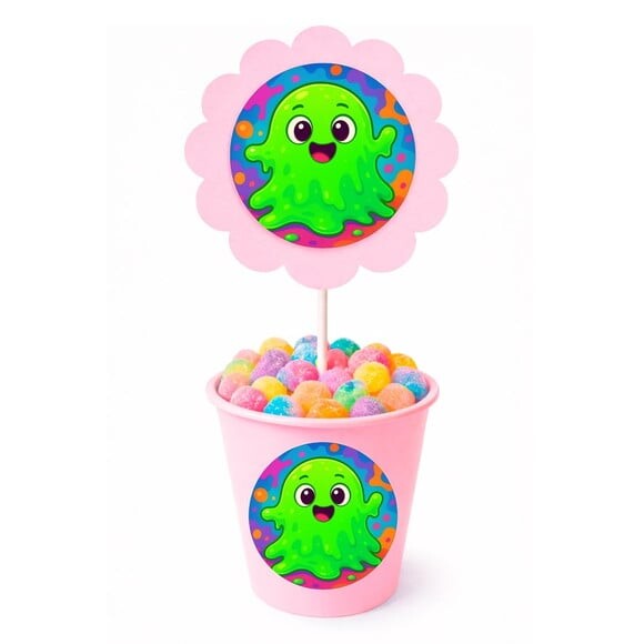 Centro de Mesa Flor Personalizado Slime