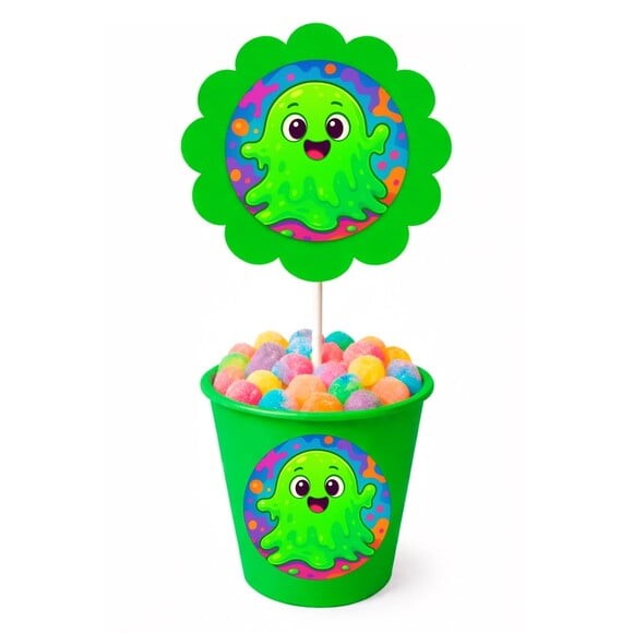 Centro de Mesa Flor Personalizado Slime