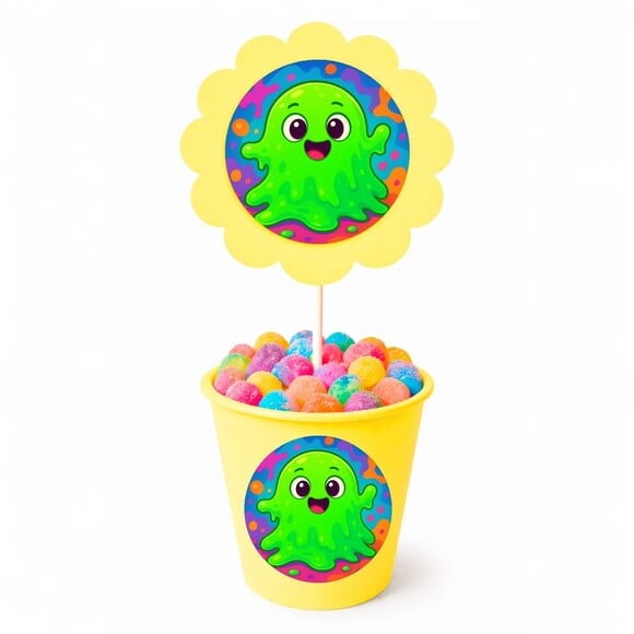 Centro de Mesa Flor Personalizado Slime