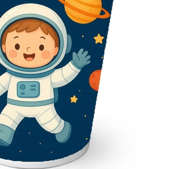 Copo de Papel Aniversário Festa Astronauta