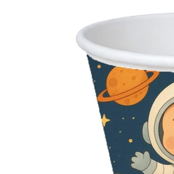 Copo de Papel Aniversário Festa Astronauta Baby