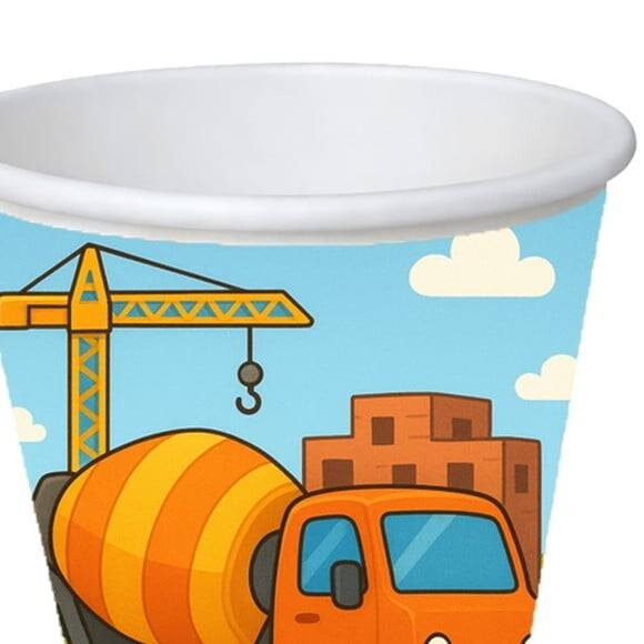 Copo de Papel Aniversário Festa Betoneira
