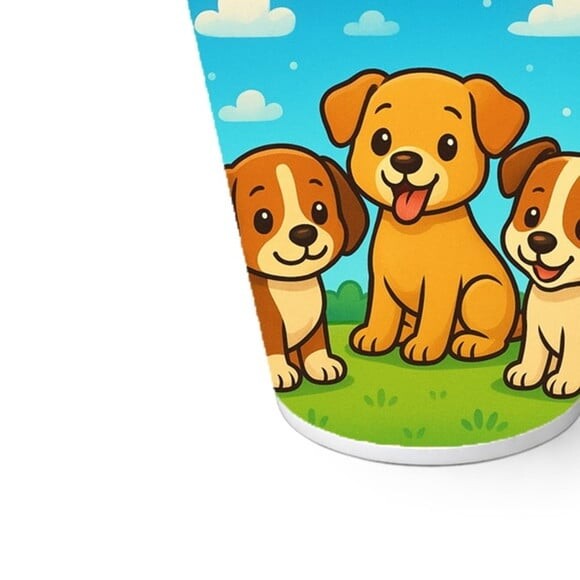 Copo de Papel Aniversário Festa Cachorrinhos