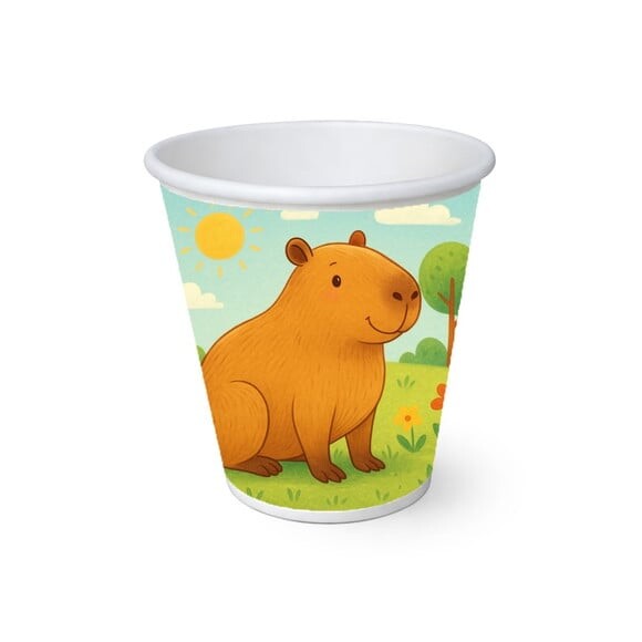 Copo de Papel Aniversário Festa Capivara